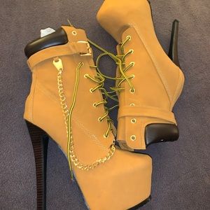 Tan Timberland Style Boots